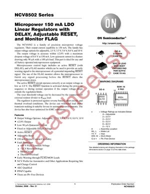 NCV8502D80R2 datasheet  